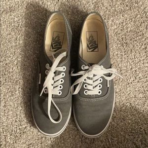 Grey lace up vans